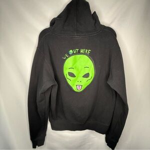 Ripndip Green and Black Sweatshirt with Hood
